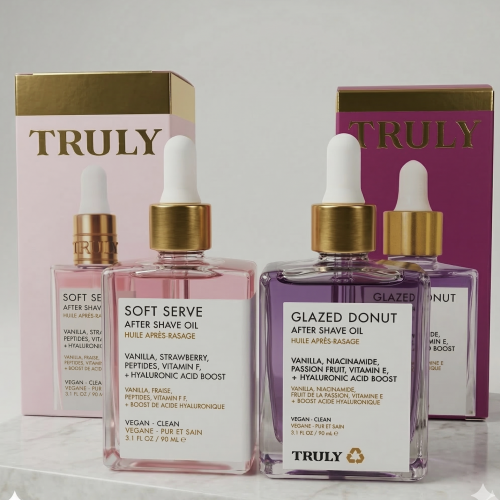 TRULY BEAUTY® • Aceites para después de afeitar • Glazed Donuts & Soft Serve